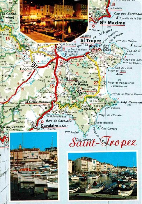 Saint Tropez Var Panoramakarte