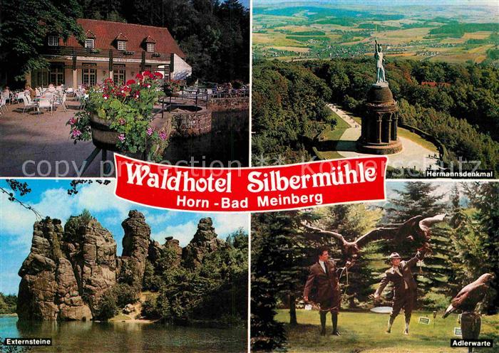 Bad Meinberg Waldhotel Silbermuehle Externsteine Hermannsdenkmal Adlerwarte
