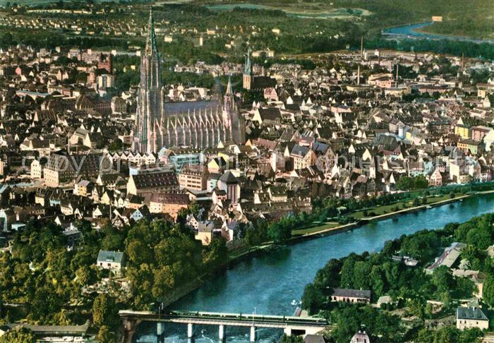 Ulm Donau Fliegeraufnahme Muenster