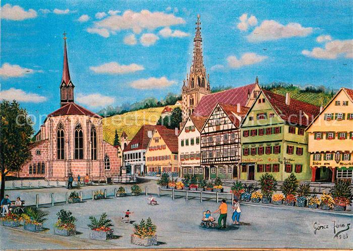 Esslingen Neckar Marktplatz Muenster Frauenkirche