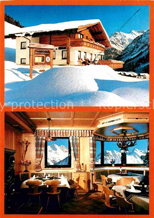 Baad Mittelberg Kleinwalsertal Gasthaus Pension Starzelhaus