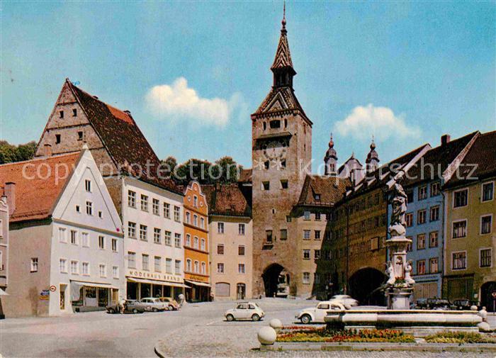Landsberg Lech Marktplatz Brunnen Tor