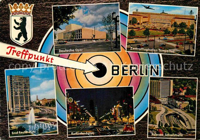 BERLIN  CITY Oper Flughafen Tempelhof Halensee Schnellstrasse Kurfuerstendamm Er