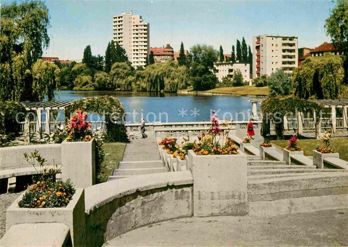 BERLIN  CITY Lietzensee mit Hochhaus