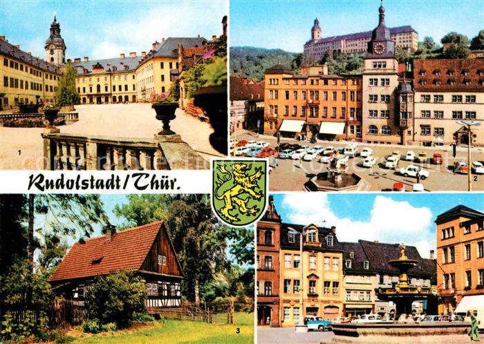 Rudolstadt Schloss Heidecksburg Marktplatz Volkskundemuseum Thueringer Bauernhae