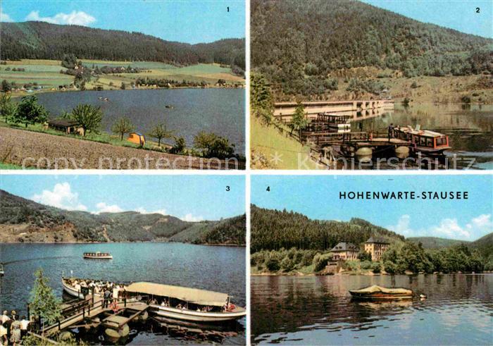 Hohenwarte Stausee Zeltplatz im Alter Sperrmauer Dampferanlegestelle Linkenmuehl