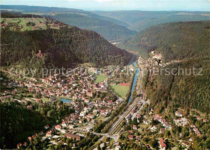 Bad Liebenzell Heilbad Luftkurort im Schwarzwald Fliegeraufnahme