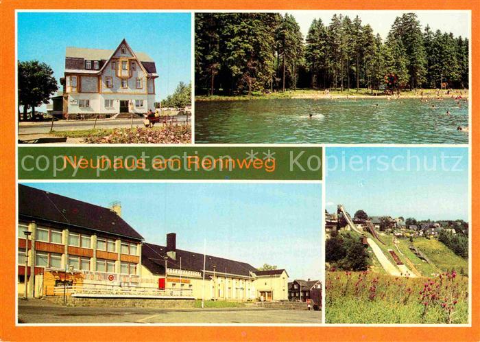 Neuhaus Rennweg HO Gaststaette Waldbad Kreiskulturhaus Schanzenanlage