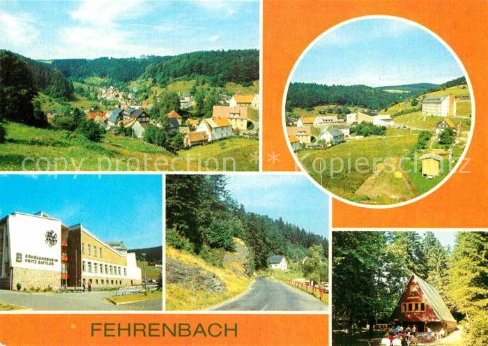 Fehrenbach Thueringer Wald Teilansichten FDGB Erholungsheim Fehrenbacher Schweiz