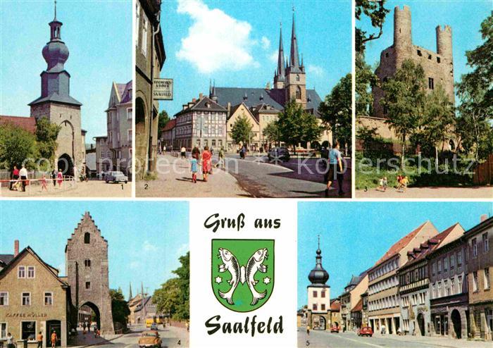 Saalfeld Saale Oberes Tor Markt Kirche Hoher Schwarm Saaltor Blankenburger Stras