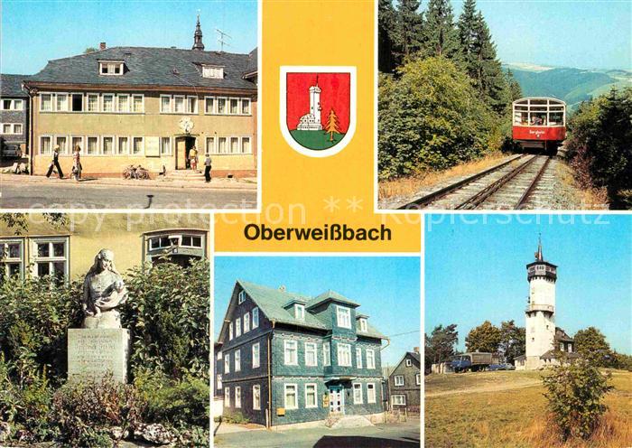 Oberweissbach Gasthaus Bergbahn Froebeldenkmal Gaststaette Burghof Froebelturm