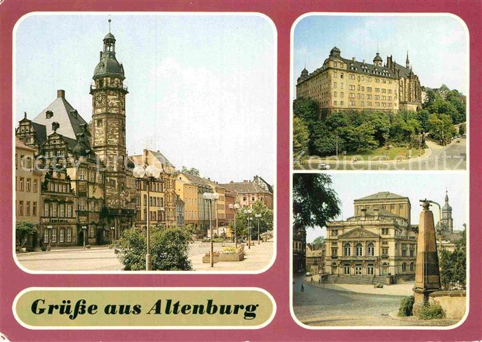 Altenburg Thueringen Rathaus Schloss Theater