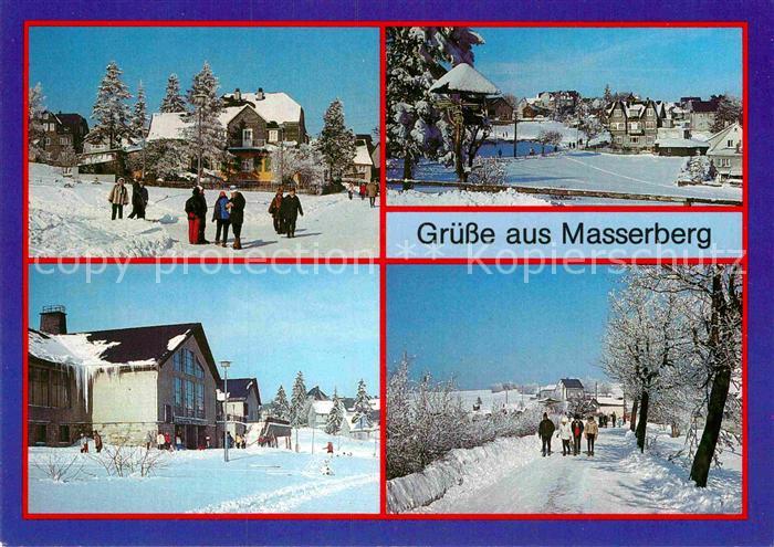 Masserberg Teilansichten Erholungsort im Winter