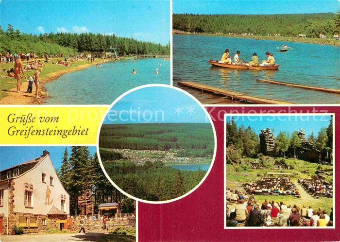 Greifensteine Erzgebirge Freibad Greifenbachstauweiher Berggaststaette Naturthea