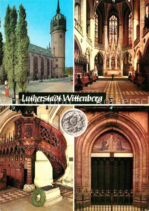 Wittenberg Lutherstadt Schlosskirche Thesentuer Luthers Grab