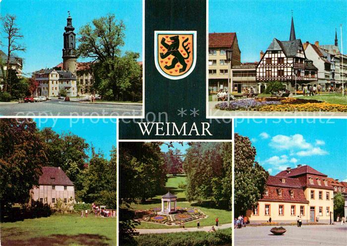 Weimar Thueringen Schloss Markt Goethe Gartenhaus Schlosspark Musentempel Wittum