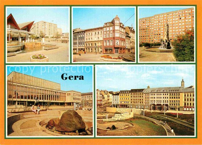 Gera Cafe Rendezvous Sorge Strasse des 7. Oktober Sonnenbrunnen Haus der Kultur