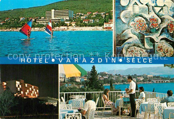 Selce Crikvenica Hotel Varazdin Restaurant Terrasse Windsurfen Strand