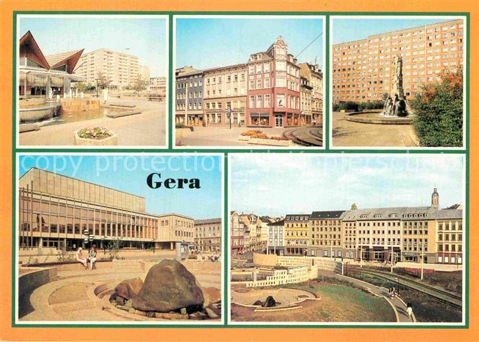 Gera Cafe Rendezvous Sorge Strasse des 7. Oktober Sonnenbrunnen Haus der Kultur