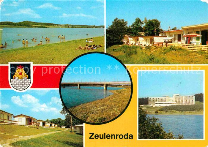 Zeulenroda-Triebes Strandbad Bungalowdorf Zadelsdorf Bruecke Talsperre FDGB Erho