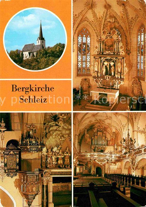 Schleiz Bergkirche Altar Kanzel Orgel
