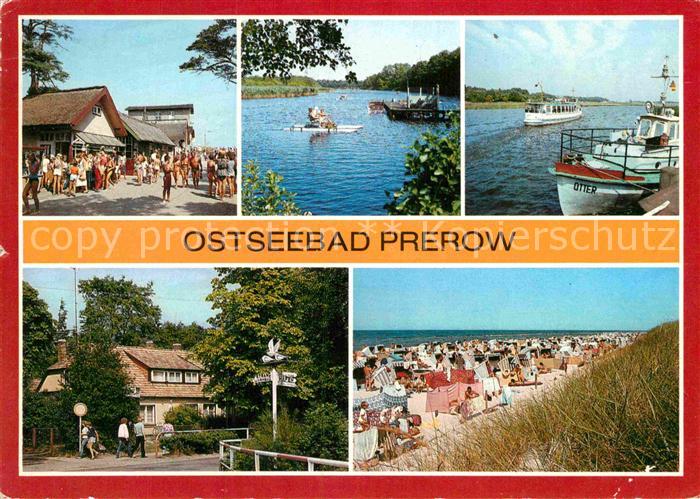 Prerow Ostseebad Strandweg Prerowstrom Hafen Cafe Strandeck Strand