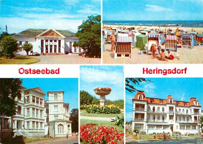 Heringsdorf Ostseebad Usedom Kulturhaus Strand FDGB Erholungsheime Kuranlagen