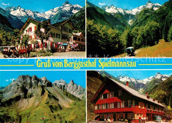 Oberstdorf Berggasthof Spielmannsau Allgaeuer Alpen