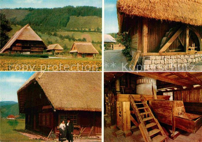 Gutach Schwarzwald Freilichtmuseum Vogtsbauernhof Muehle Tracht