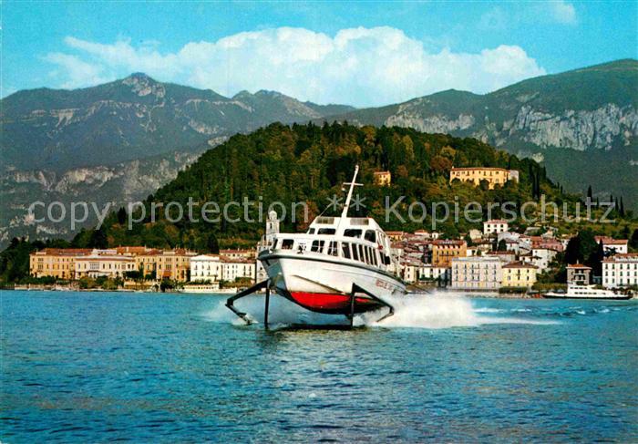 Bellagio Lago di Como Motorschiff Comer See Alpen