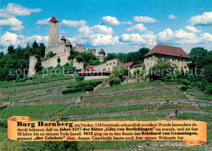 Neckarzimmern Burg Hornberg am Neckar Geschichte Goetz von Berlichingen Reinhard