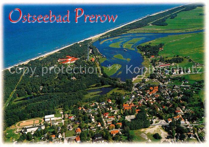 Prerow Ostseebad Fliegeraufnahme
