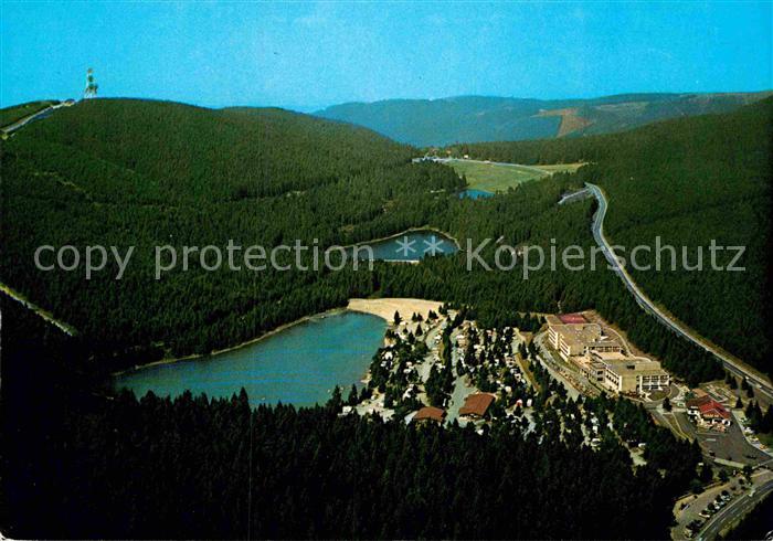 Hahnenklee-Bockswiese Harz Harzhotel Kreuzeck See Hoehenluftkurort Fliegeraufnah