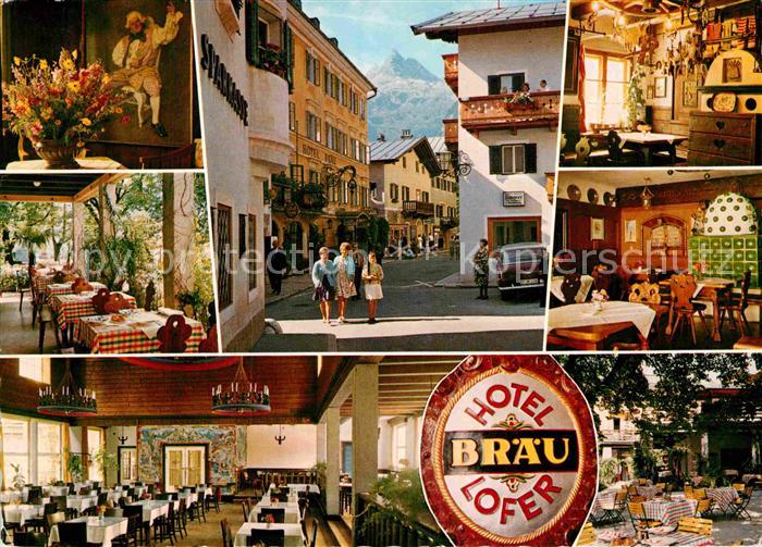 Lofer Richard Mayr Stube Hotel Braeu mit Reifhorn Salzburger Tiroler Stube Speis