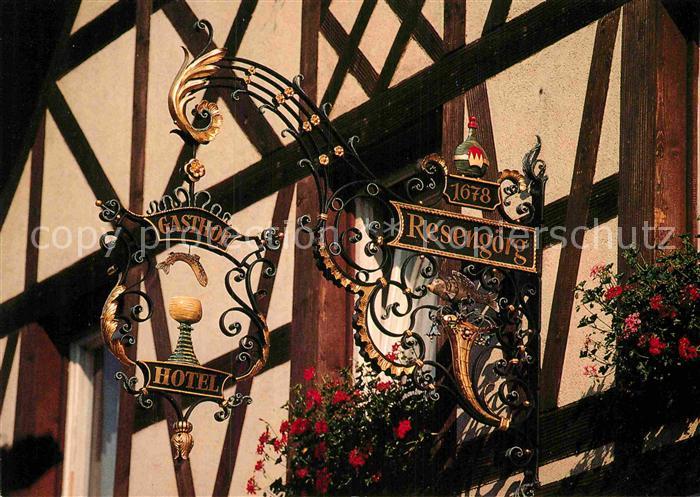 Ebermannstadt Hotel Gasthof Resengoerg Tuerschild