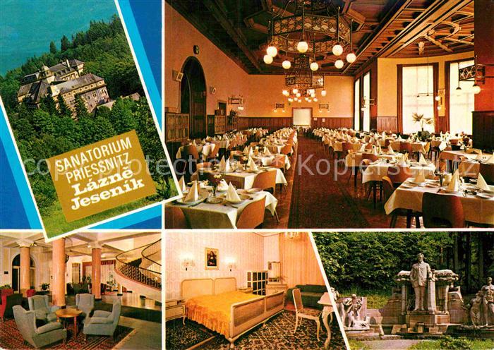 Lazne Jesenik Sanatorium Restaurant Denkmal Statue