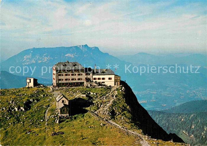 Berchtesgaden Watzmannhaus Berghaus gegen Untersberg Fernsicht Alpen