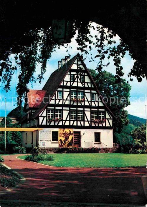 Gieselwerder Rathaus im Burghof Fachwerkhaus