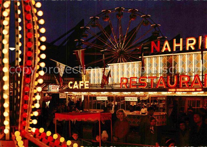 BREMEN  CITY Bremer Freimarkt aeltestes norddeutsches Volksfest Riesenrad Nachta