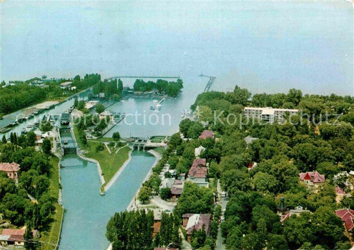 Siofok Hafen Schleuse Fliegeraufnahme