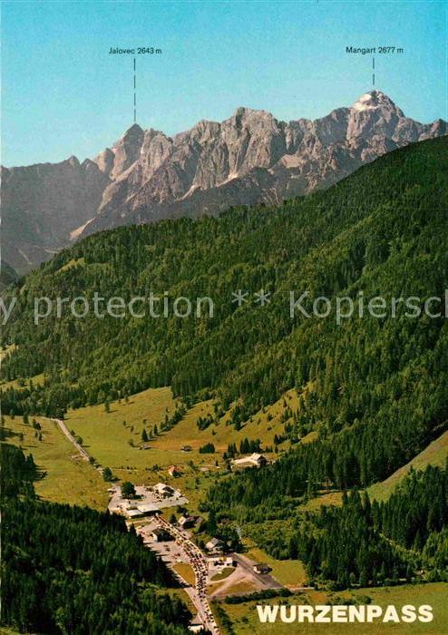 Wurzenpass Grenzuebergang zwischen oesterreich und Jugoslawien Alpenpanorama
