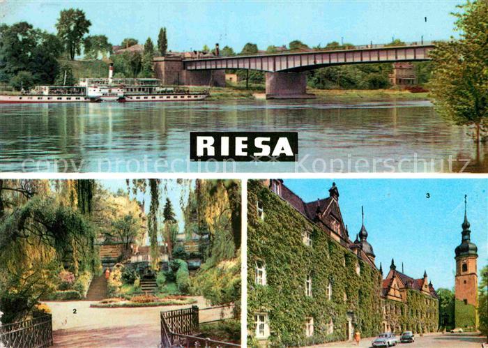 Riesa Sachsen Neue Elbbruecke Stadtpark Rathaus