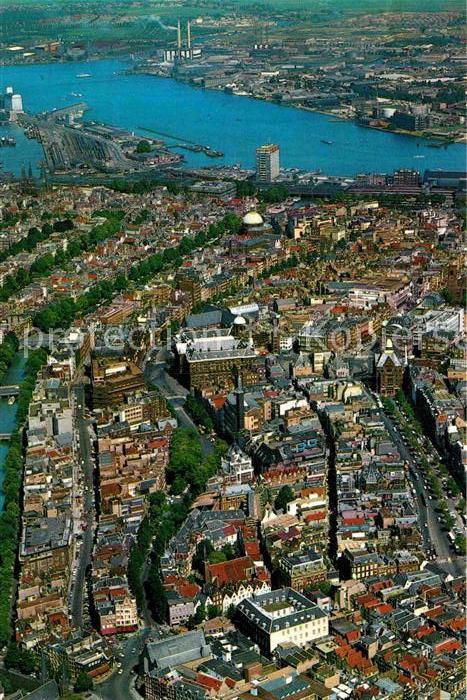 Amsterdam Niederlande Stadtzentrum Fliegeraufnahme