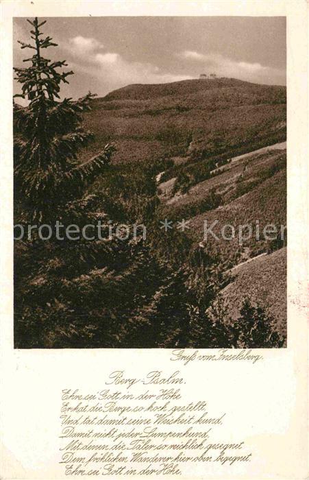 Grosser Inselsberg mit Berg Psalm