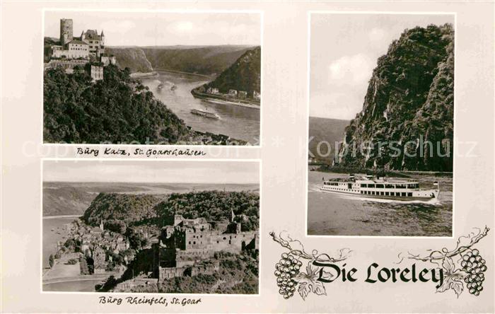 St Goarshausen Burg Katz Loreley Burg Rheinfels