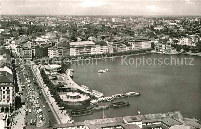 HAMBURG  CITY Jungfernstieg und Binnenalster