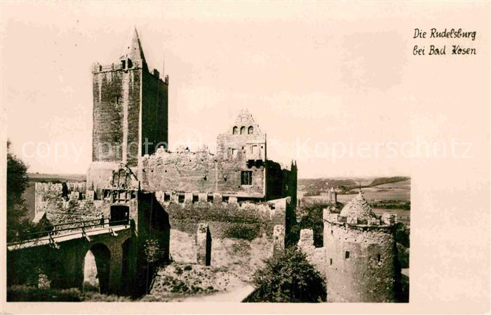 Bad Koesen Die Rudelsburg