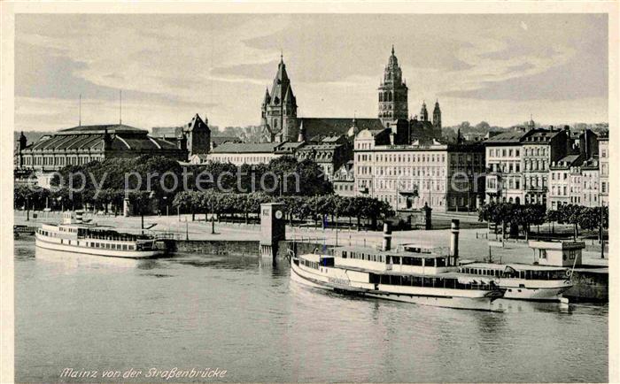 Mainz Rhein Teilansicht