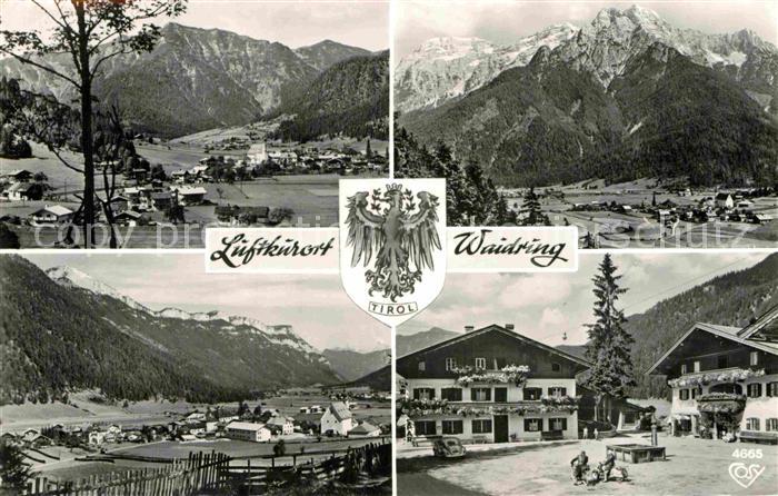 Waidring Tirol Panorama Dorfplatz