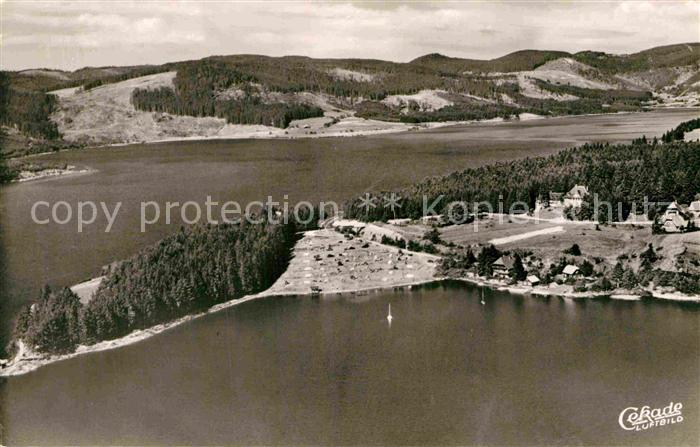 Schluchsee Fliegeraufnahme mit Campingplatz